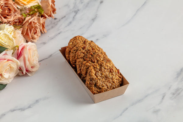 Oat and raisin cookies